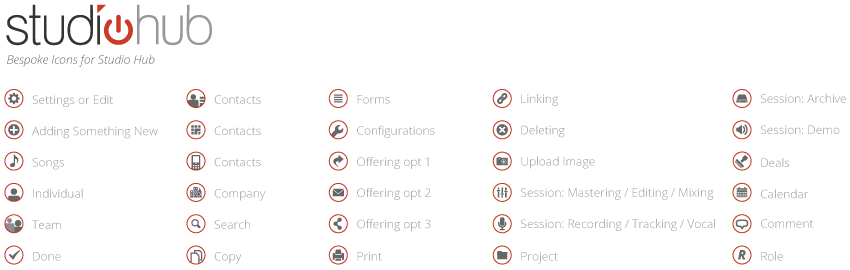 Bespoke StudioHub Icons