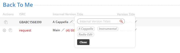 Set Status Popup Right